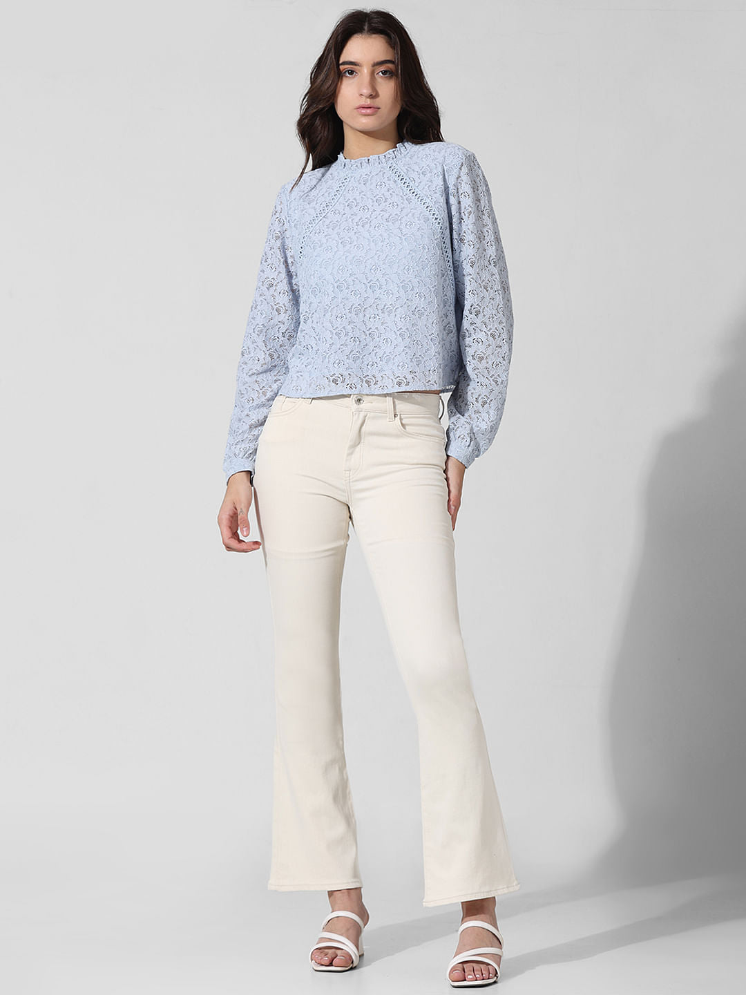 Light Blue Lace Top