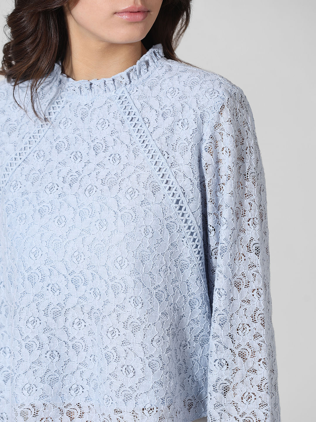Light Blue Lace Top