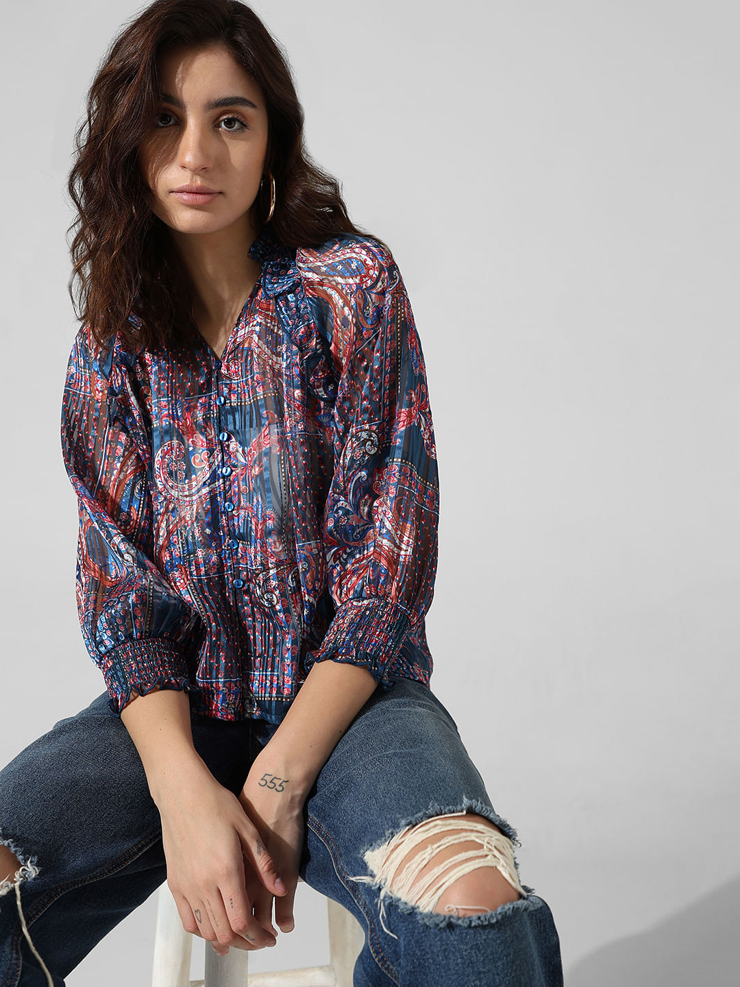 Multi-Colour Printed Top