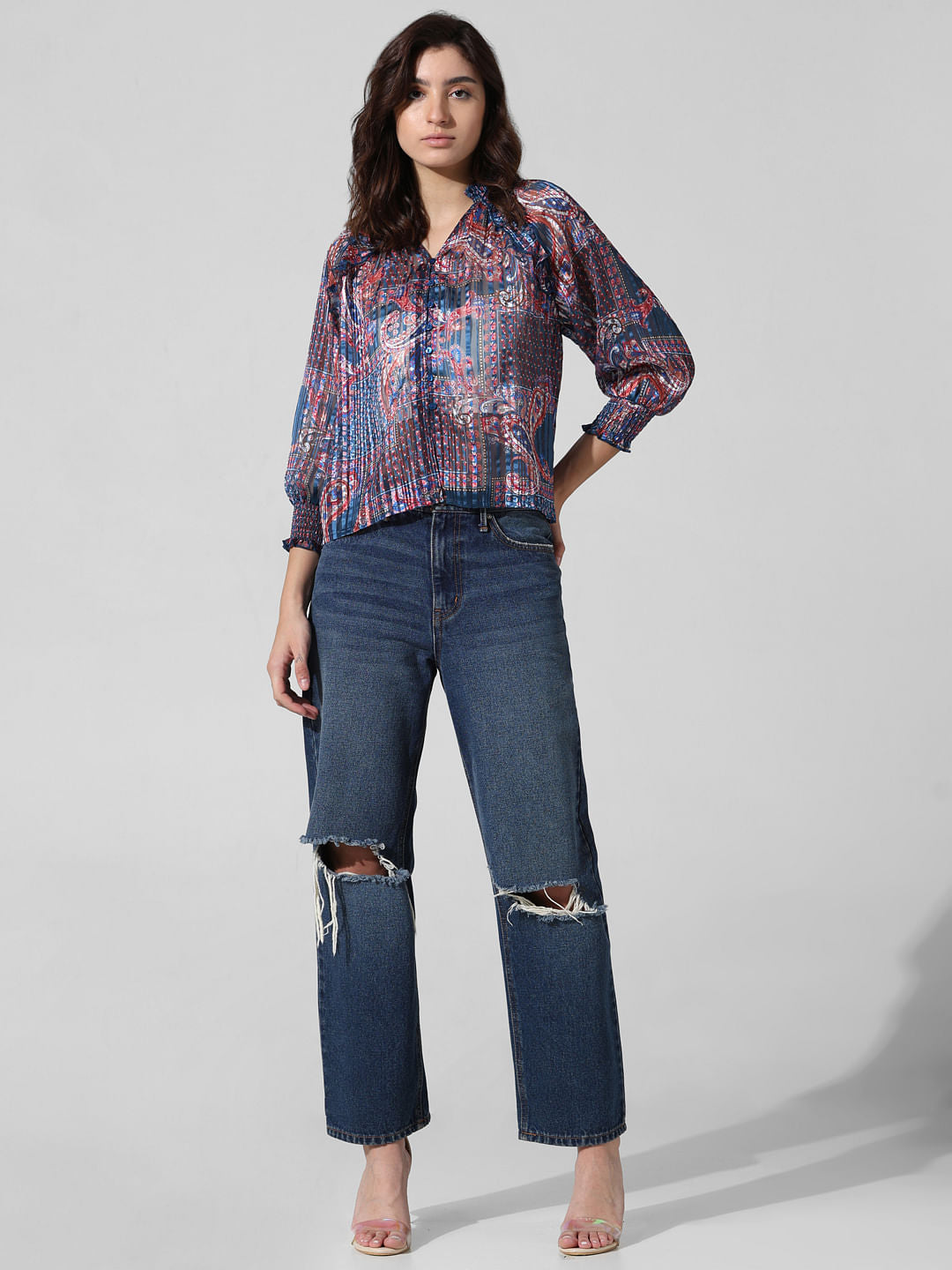 Multi-Colour Printed Top