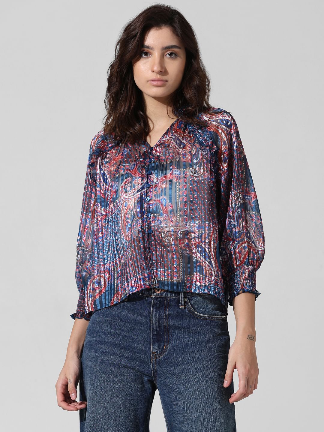 Multi-Colour Printed Top