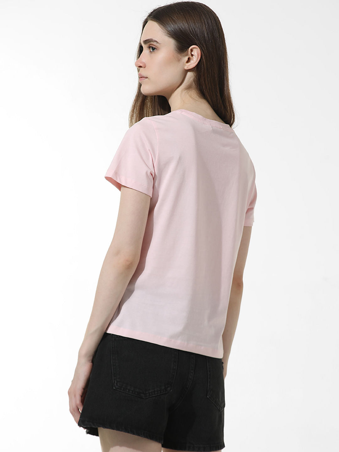 Pink Graphic Print T-Shirt