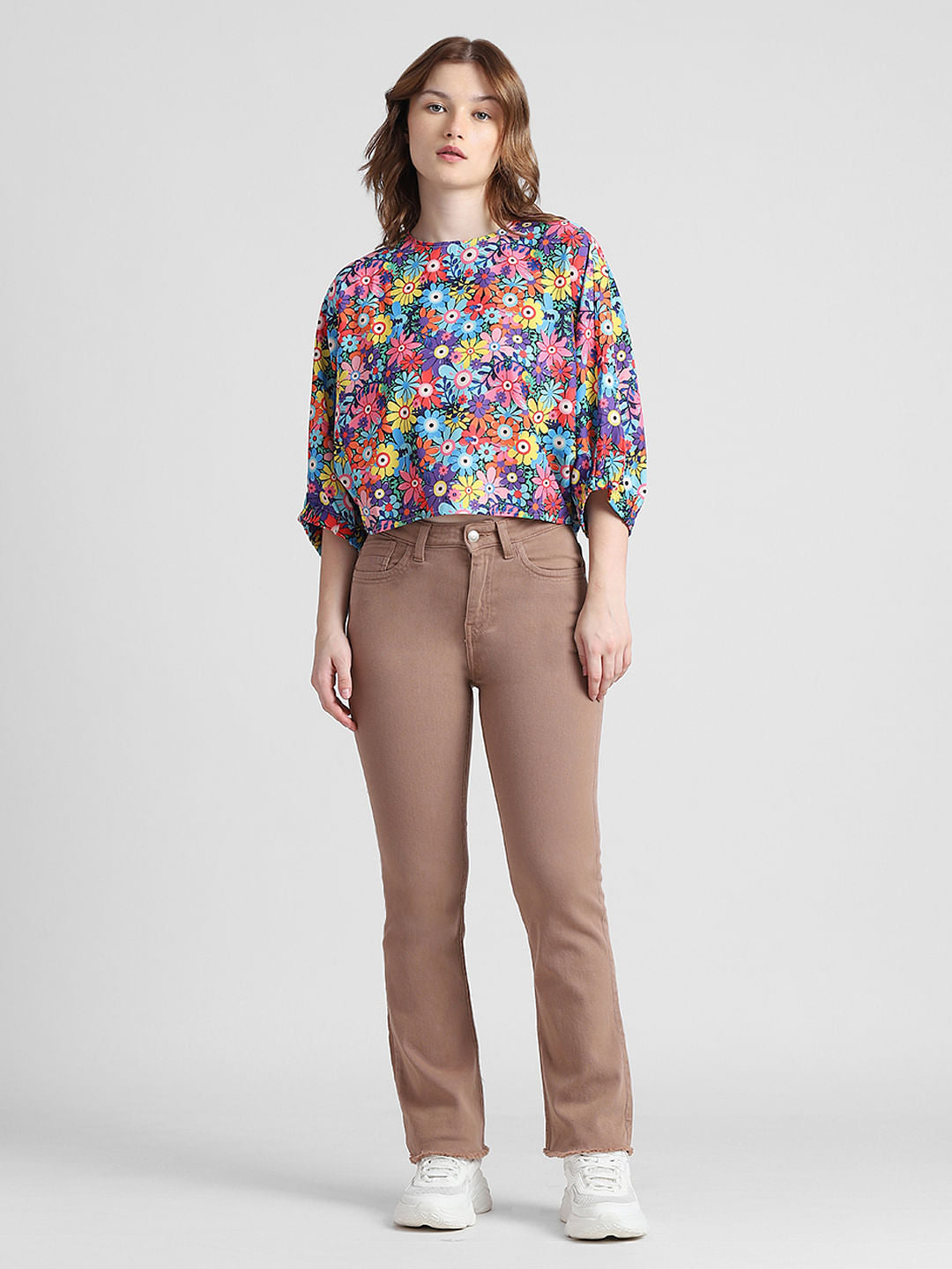 Multi-Coloured Floral Top