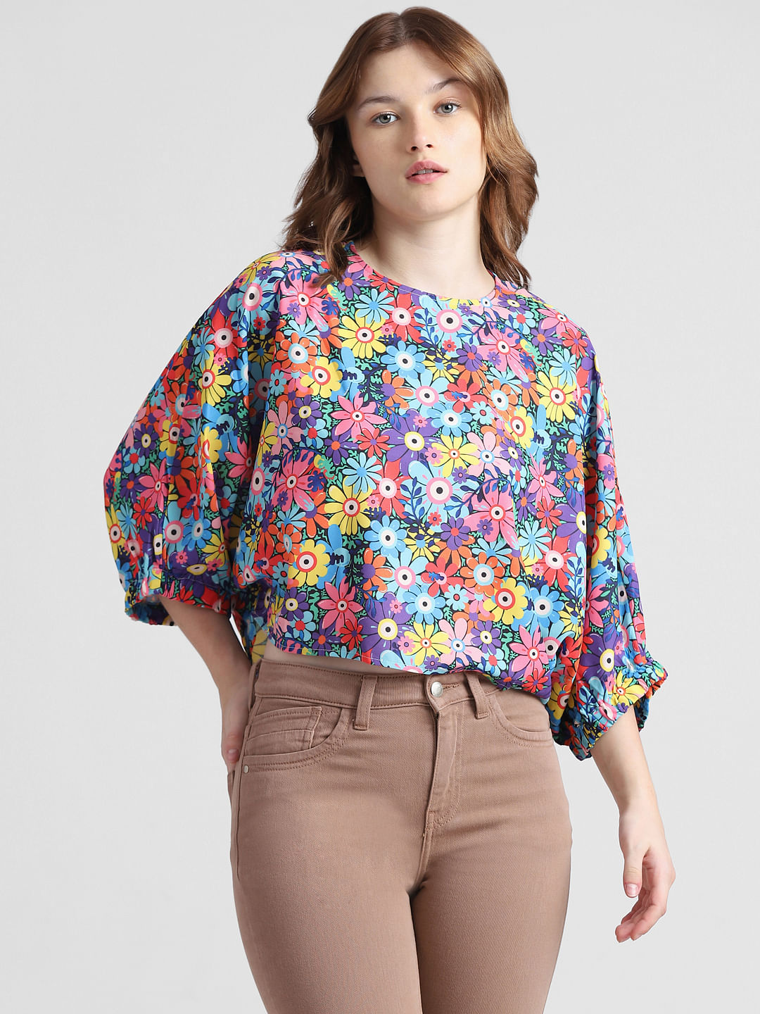 Multi-Coloured Floral Top