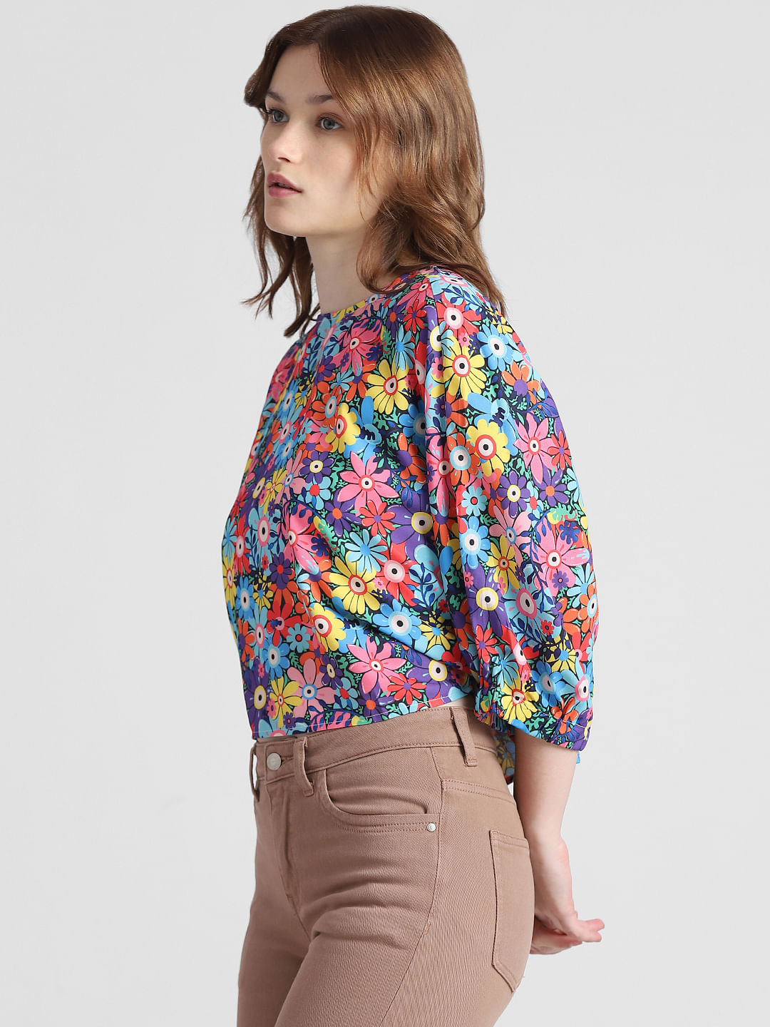 Multi-Coloured Floral Top