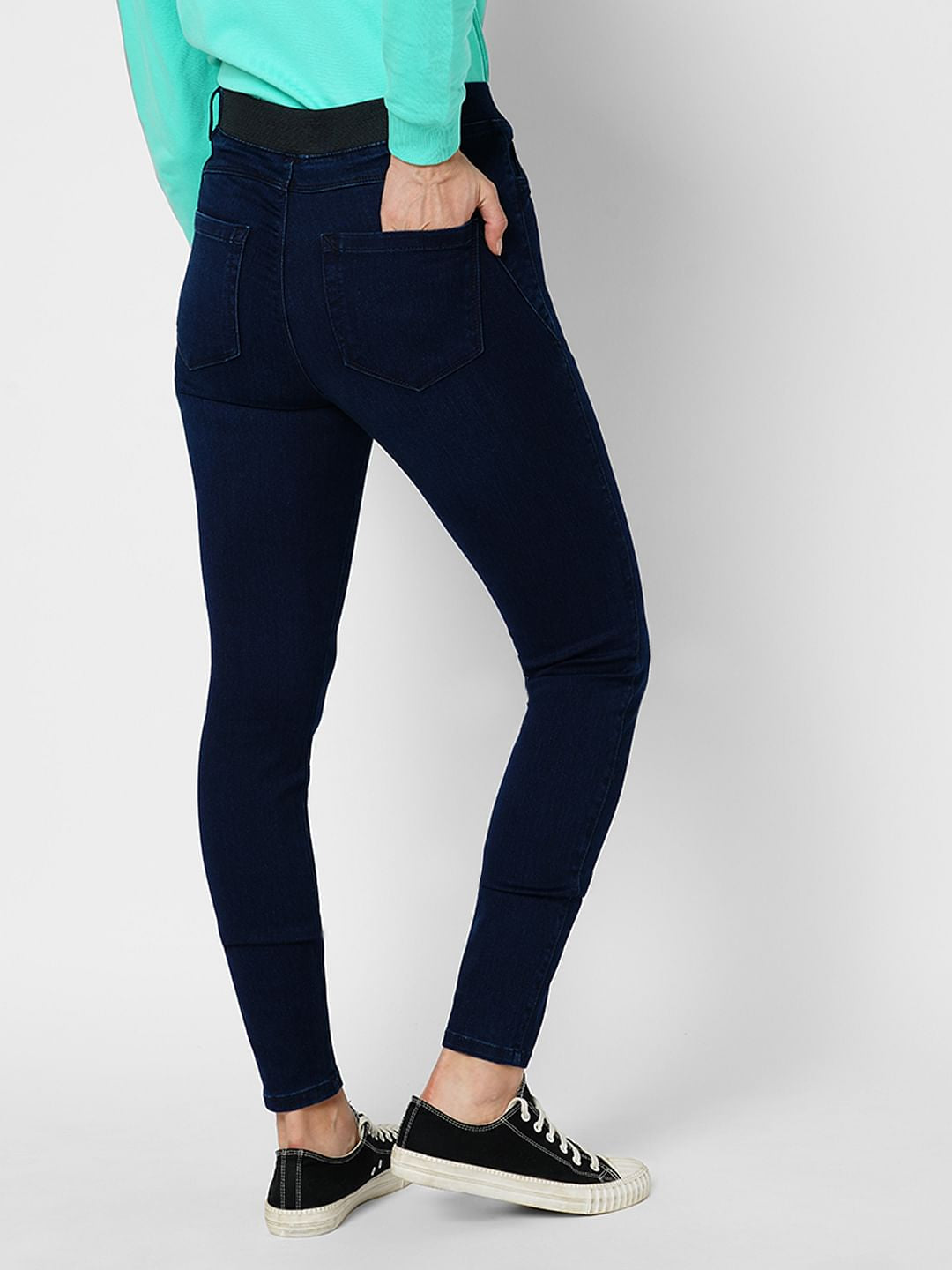 Jdy By Only Dark Blue Super Skinny Denim Jeggings