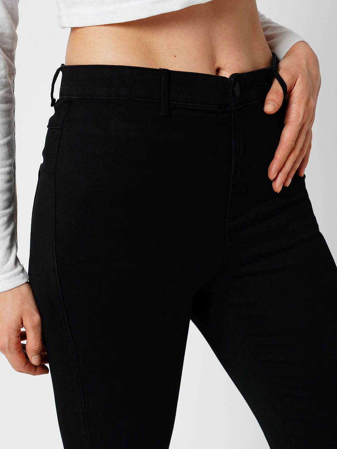 Jdy By Only Black High Rise Skinny Fit Jeans
