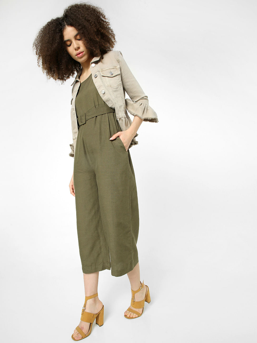 Green Strappy Jumpsuit