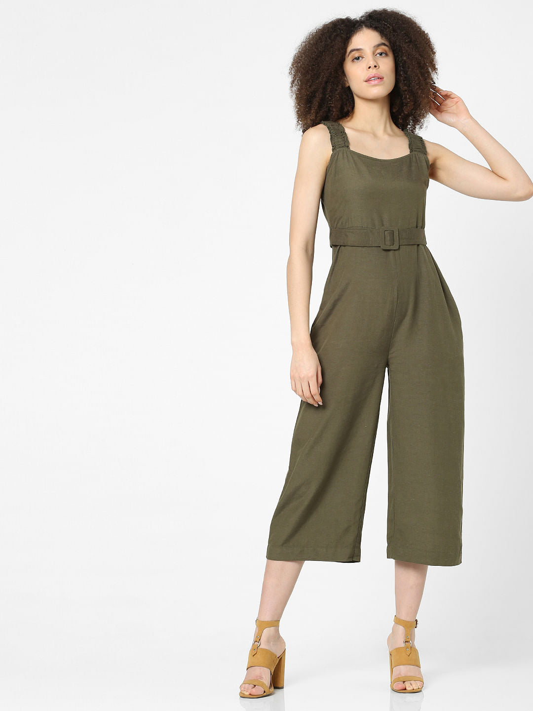 Green Strappy Jumpsuit