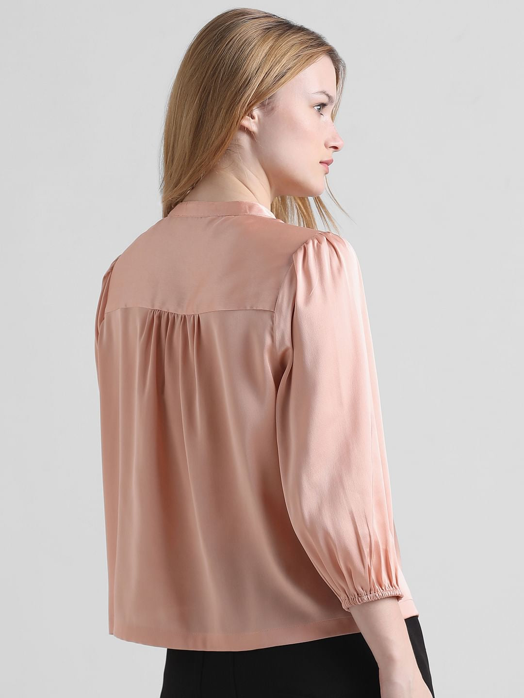 Pink Satin Shirt