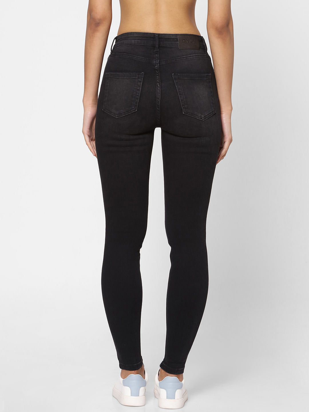 Black High Rise Skinny Jeans