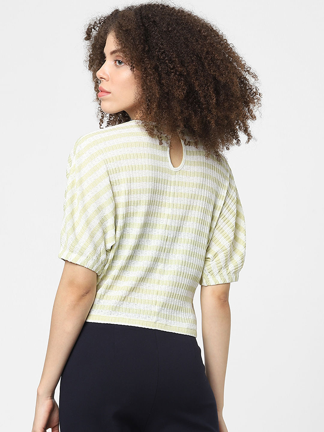 Yellow Striped Top