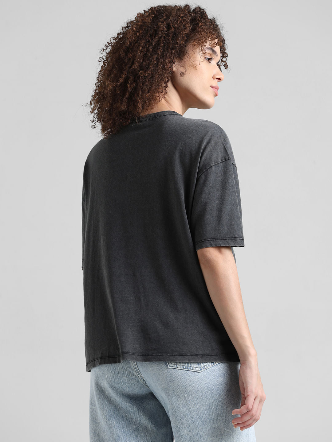 Black Washed Oversized T-Shirt