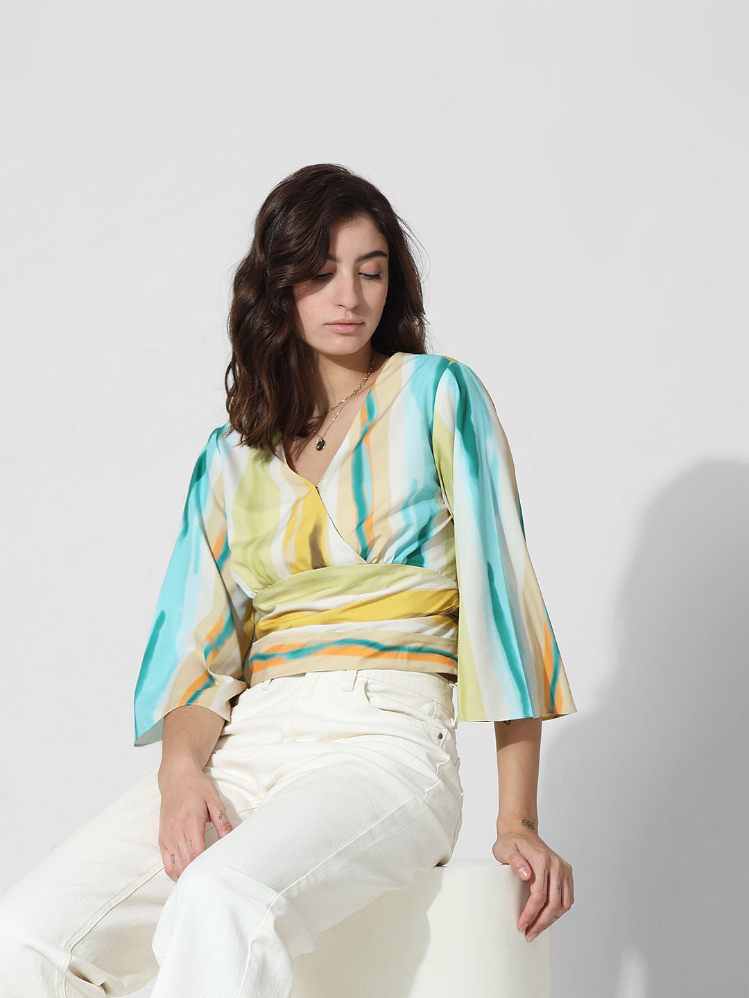 Multi-Colour Printed Top