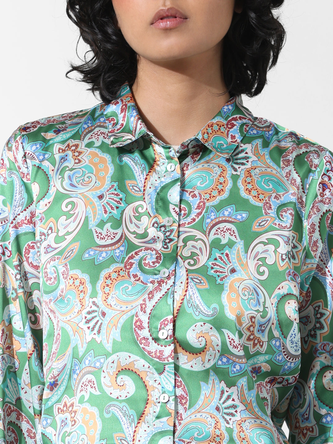 ONLY Green Casual All-Over Print Jumpsuit