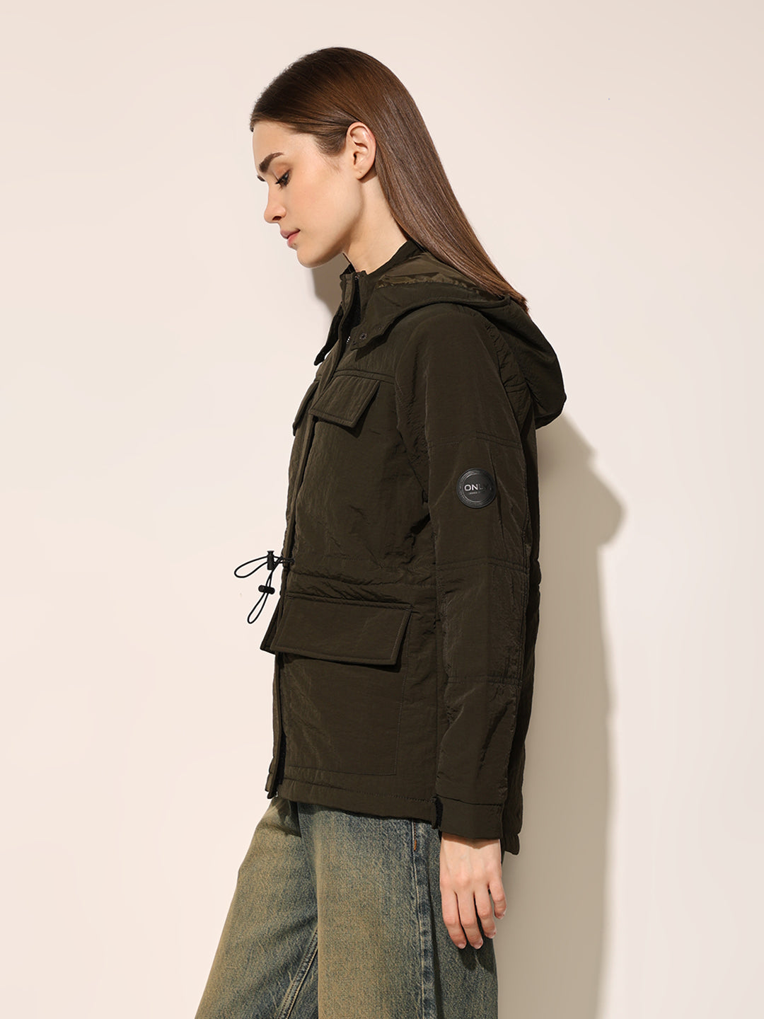 Olive Hooded Jacket
