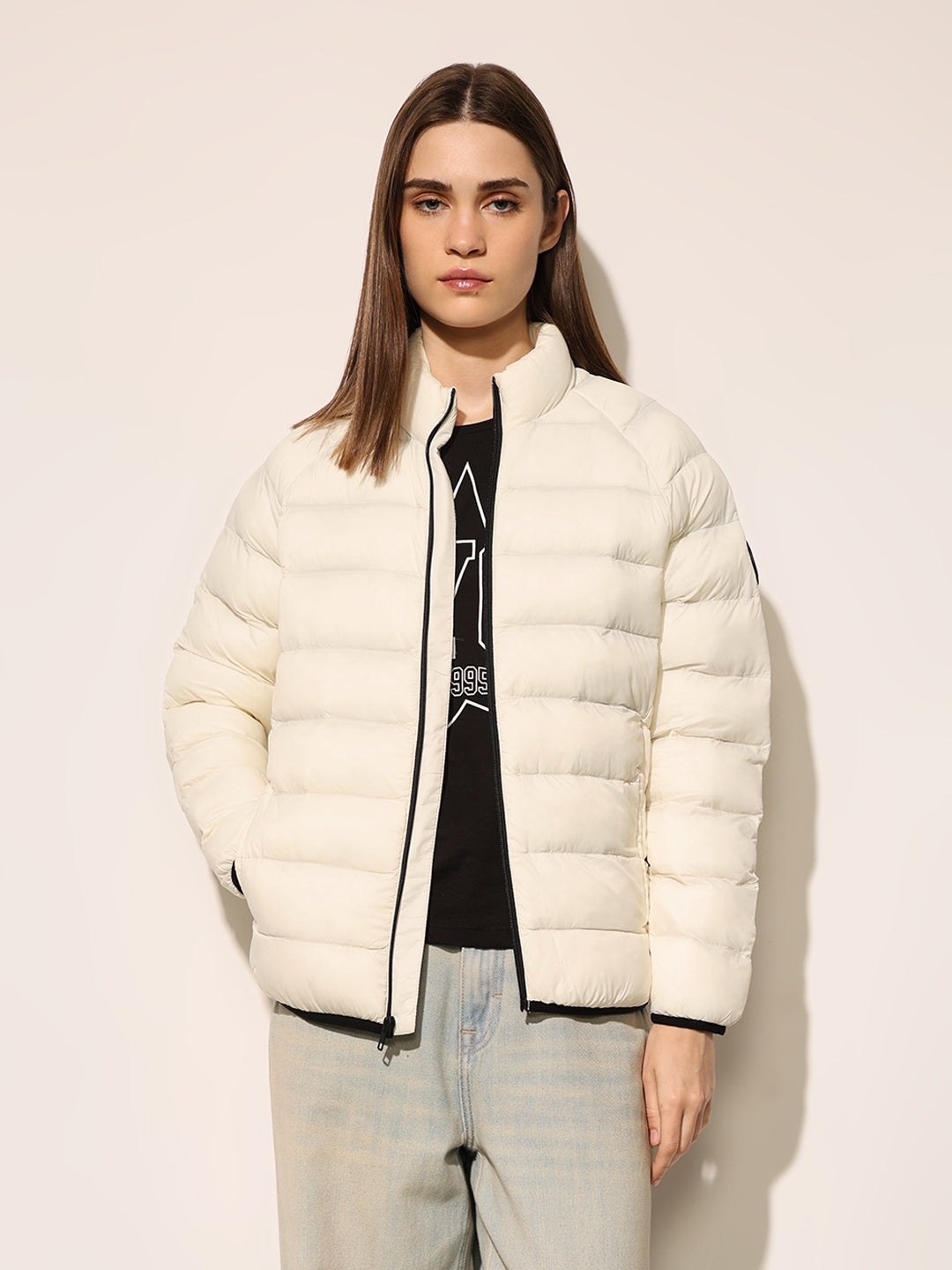 Off-White Quilted Nylon Puffer Jacket
