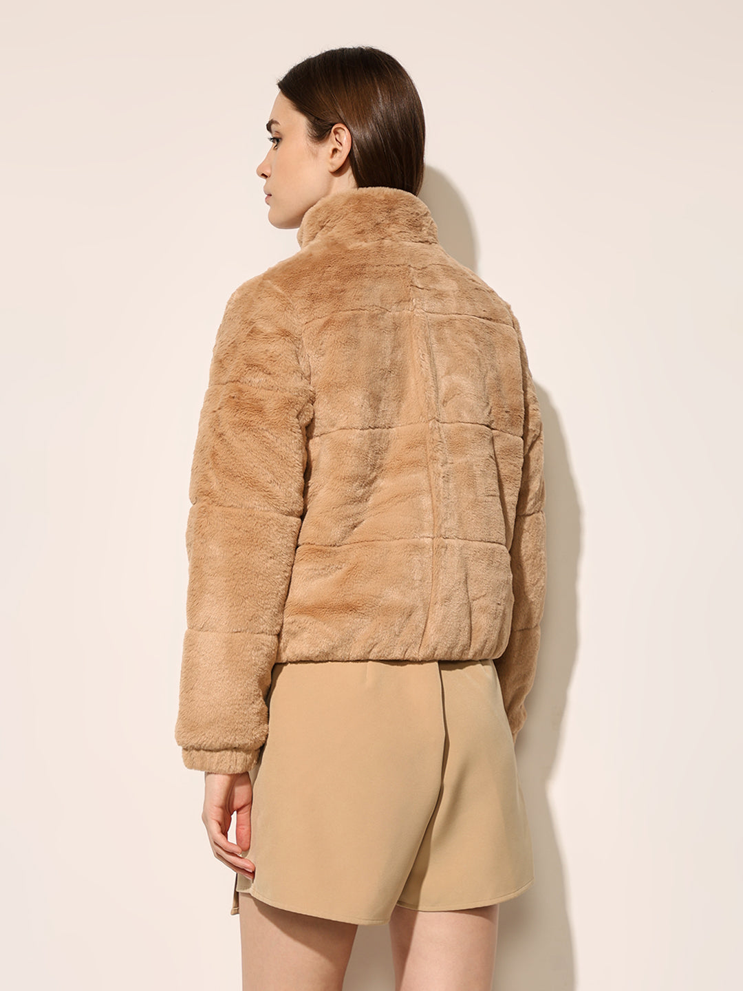 Brown Faux Fur Jacket