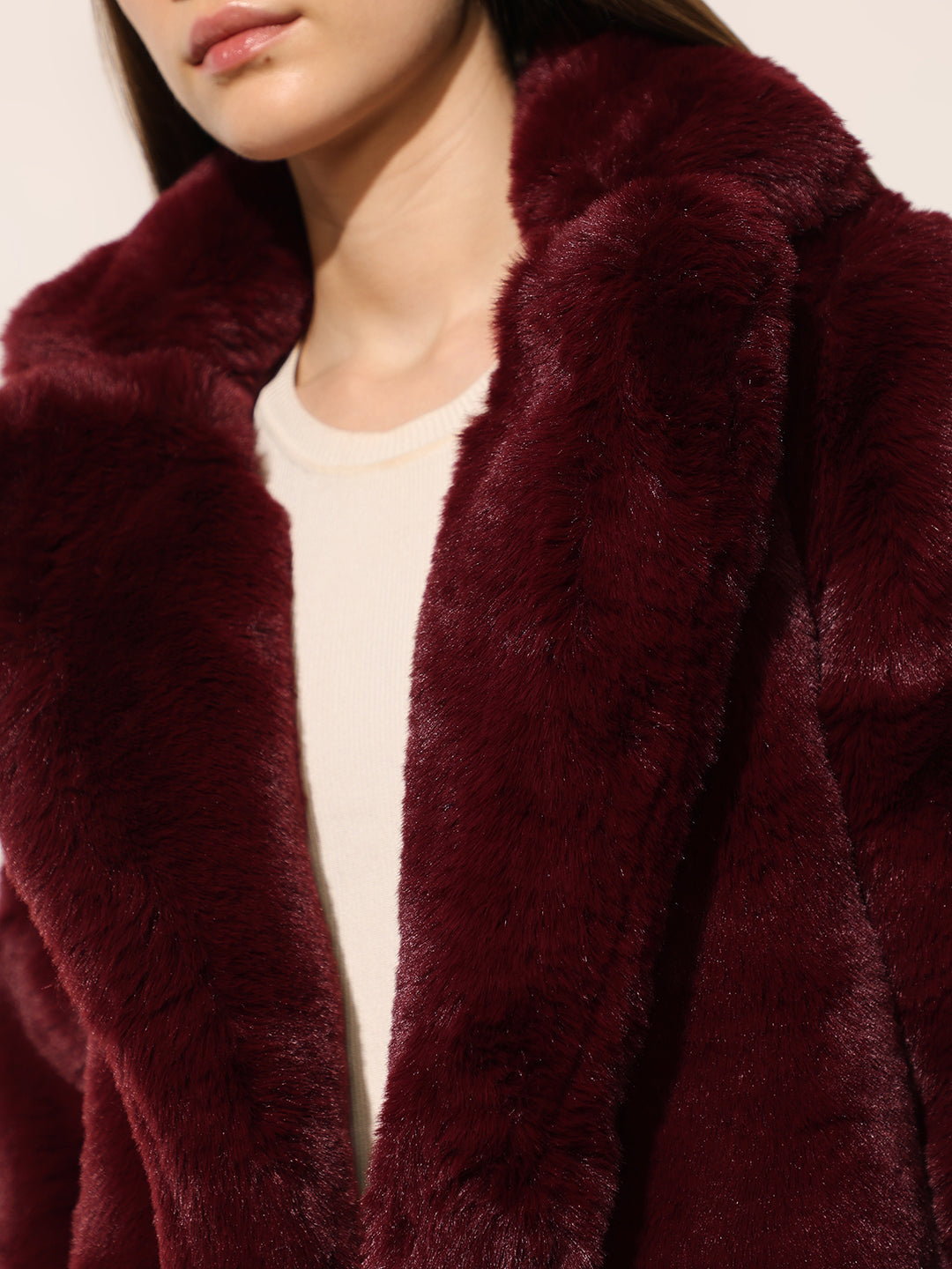 Maroon Teddy Jacket