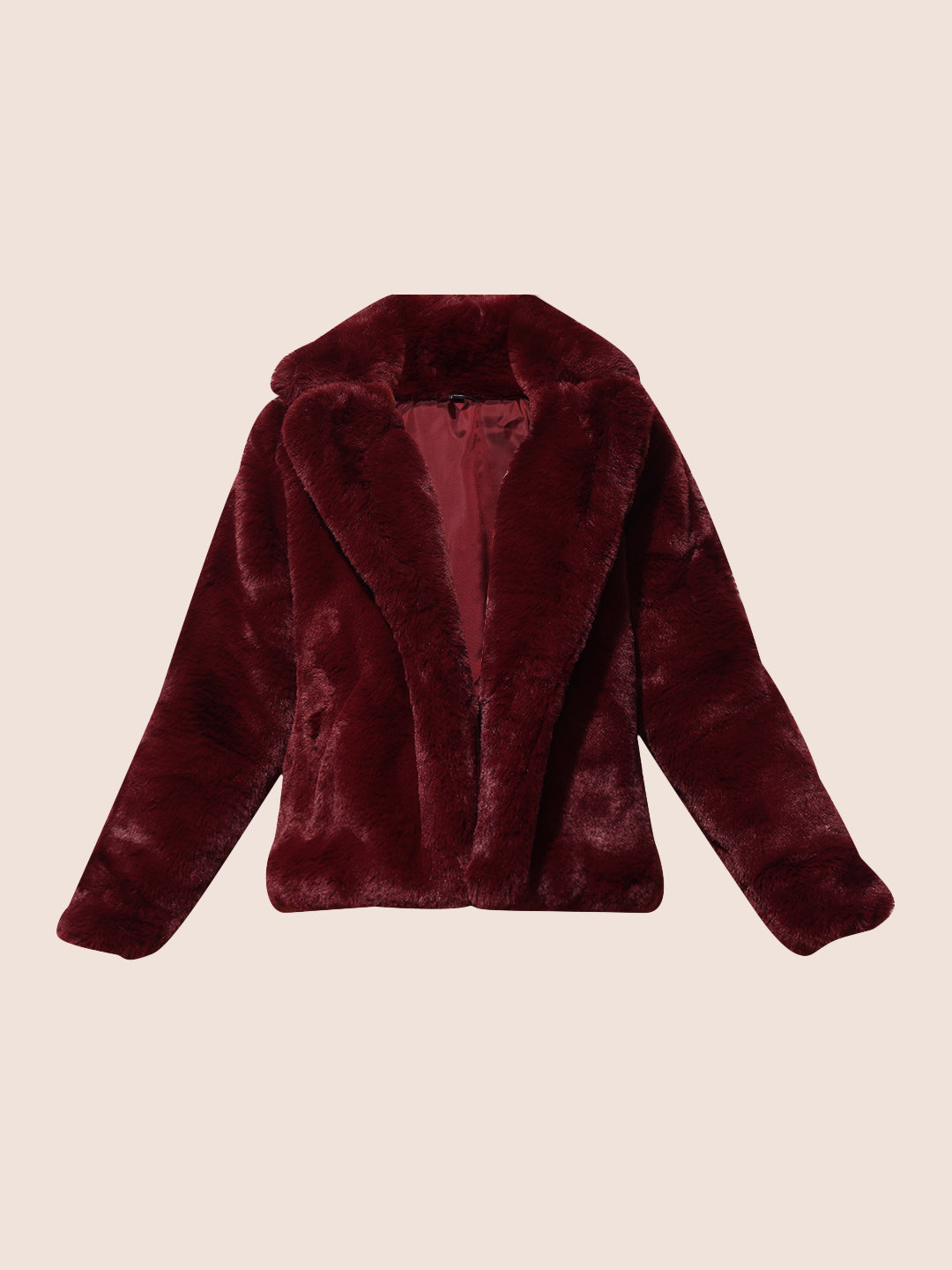 Maroon Teddy Jacket