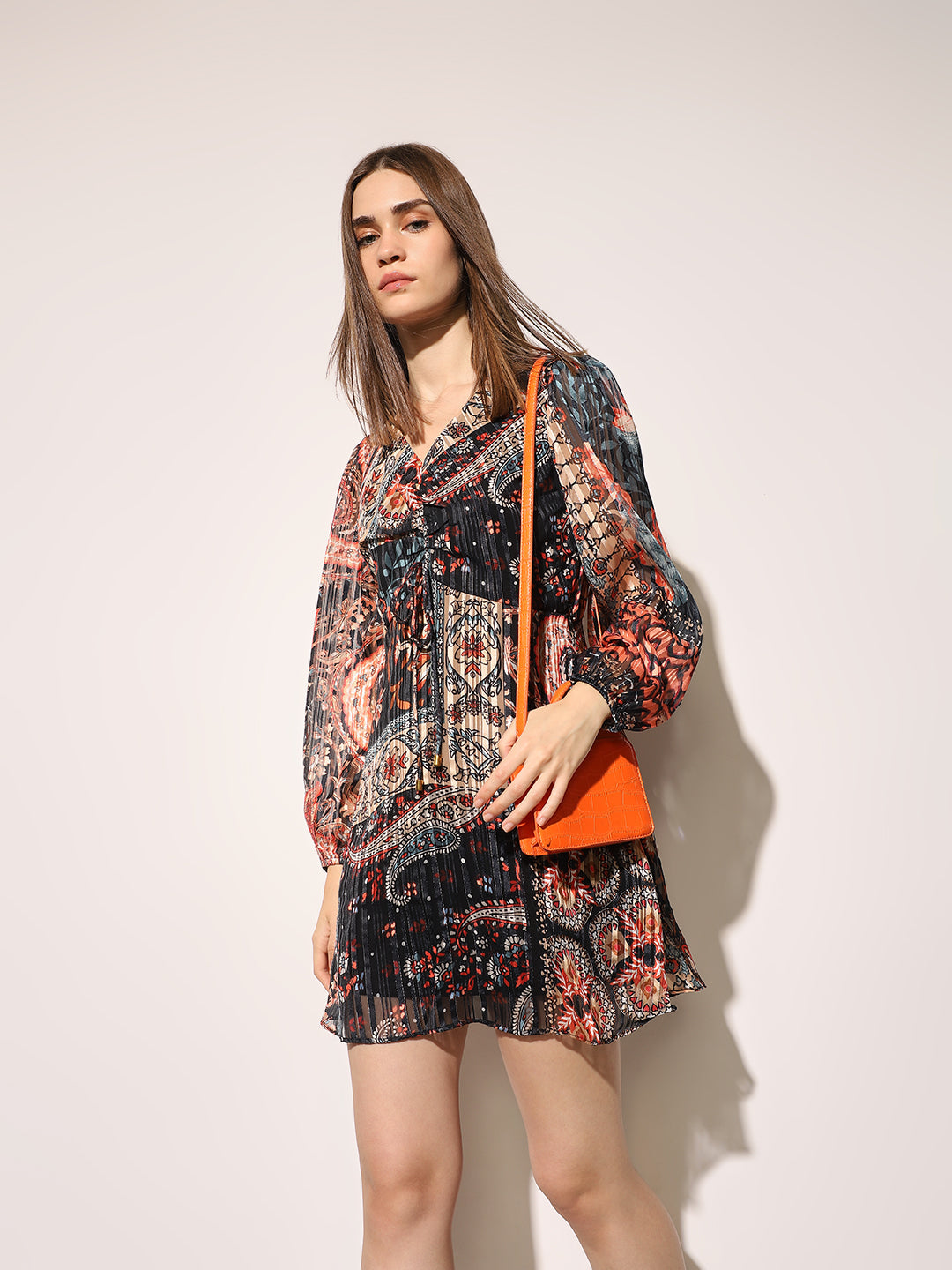 Multi-Colour Printed Dress