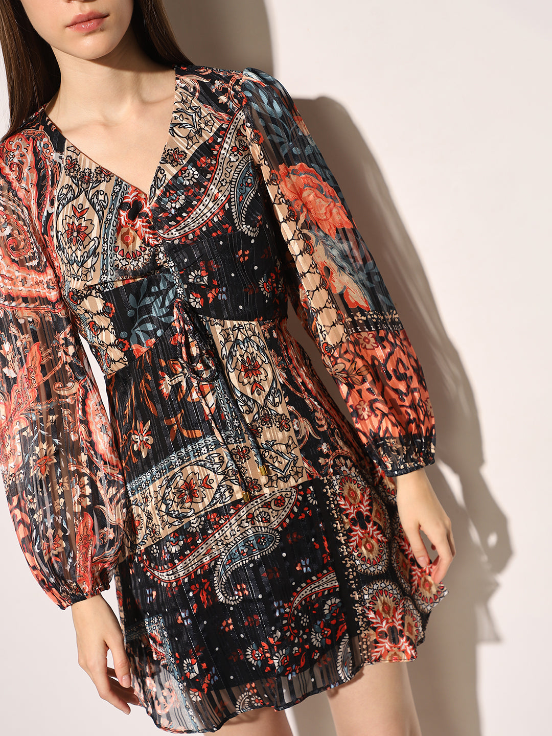 Multi-Colour Printed Dress