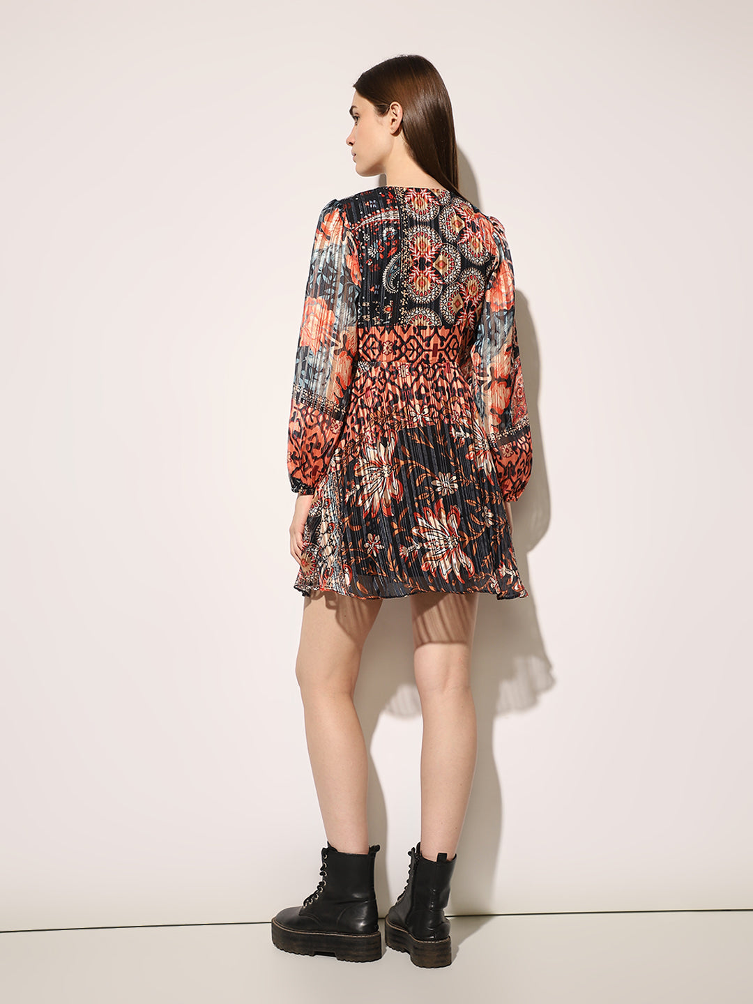 Multi-Colour Printed Dress