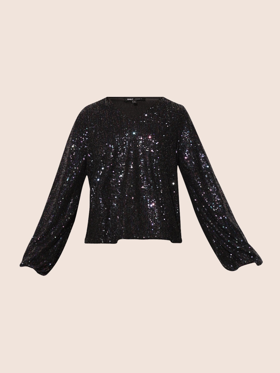 Black Sequined Top