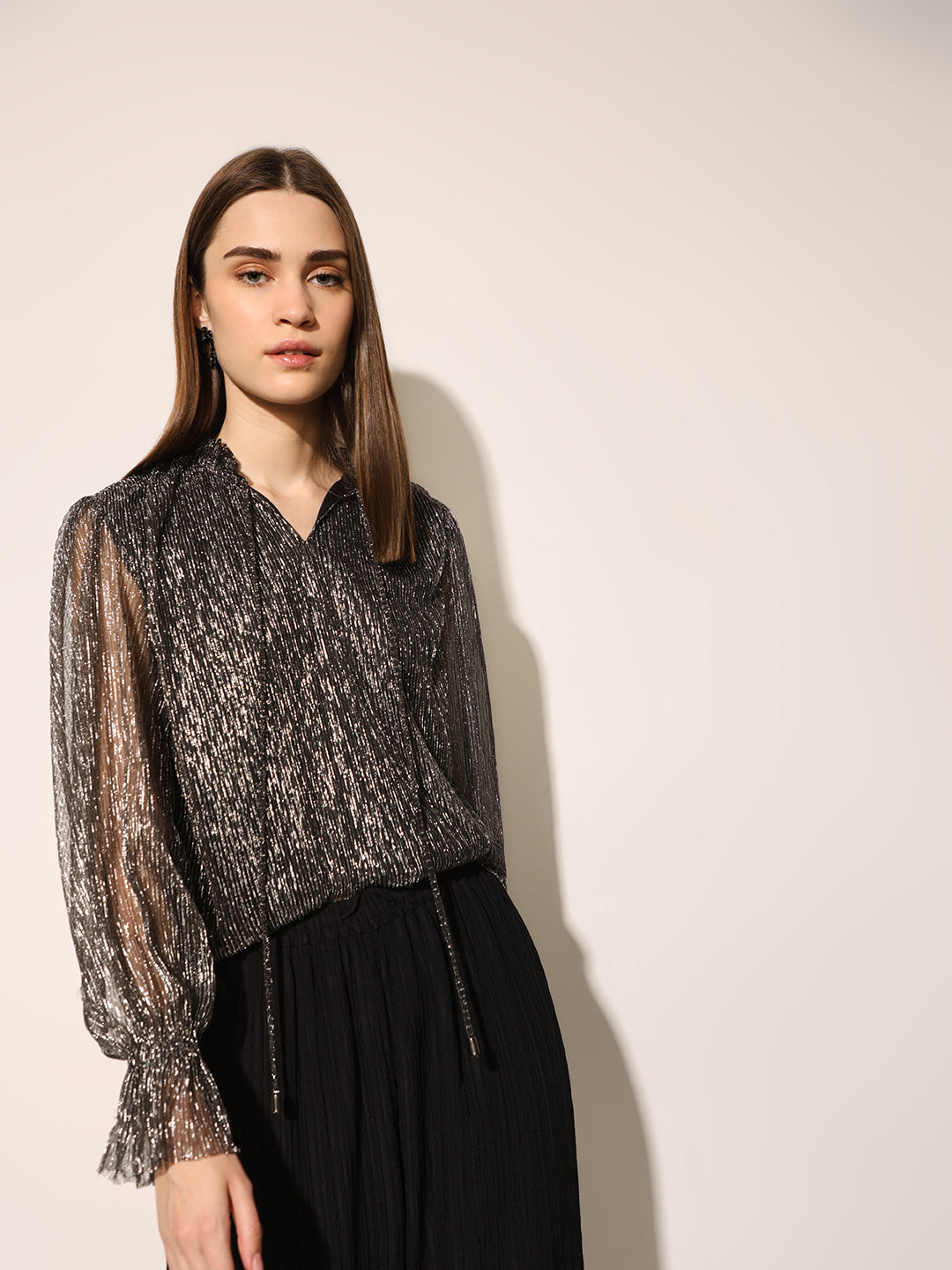 Black Shimmer Top