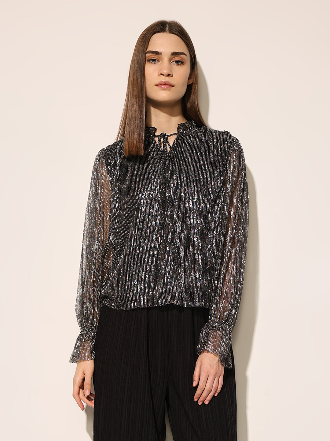 Black Shimmer Top