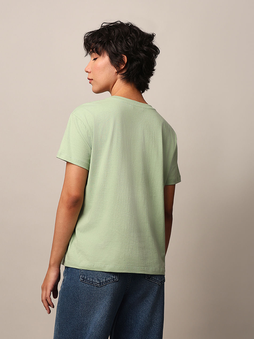 Green Graphic Print T-Shirt