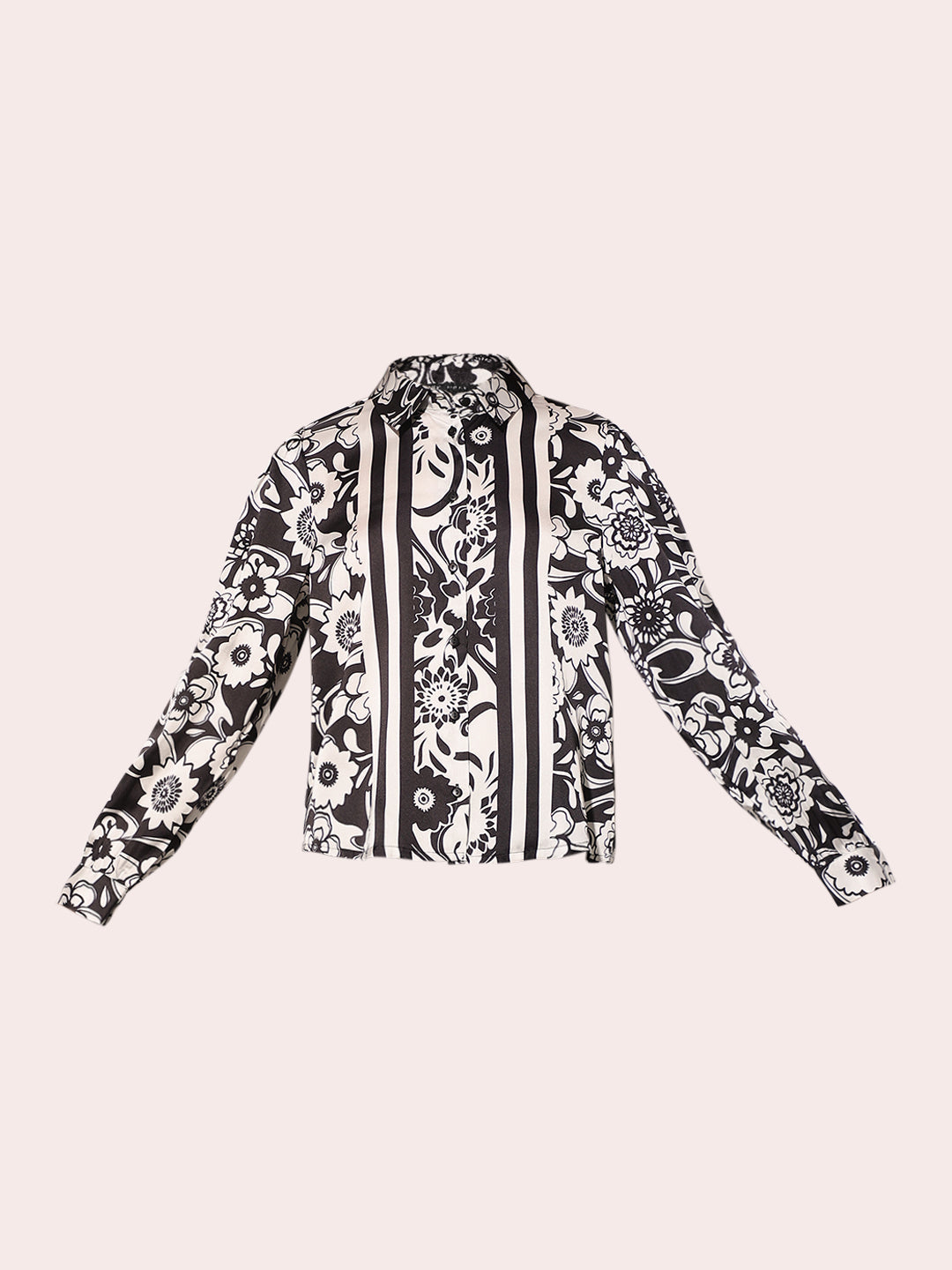 Black & White Printed Shirt