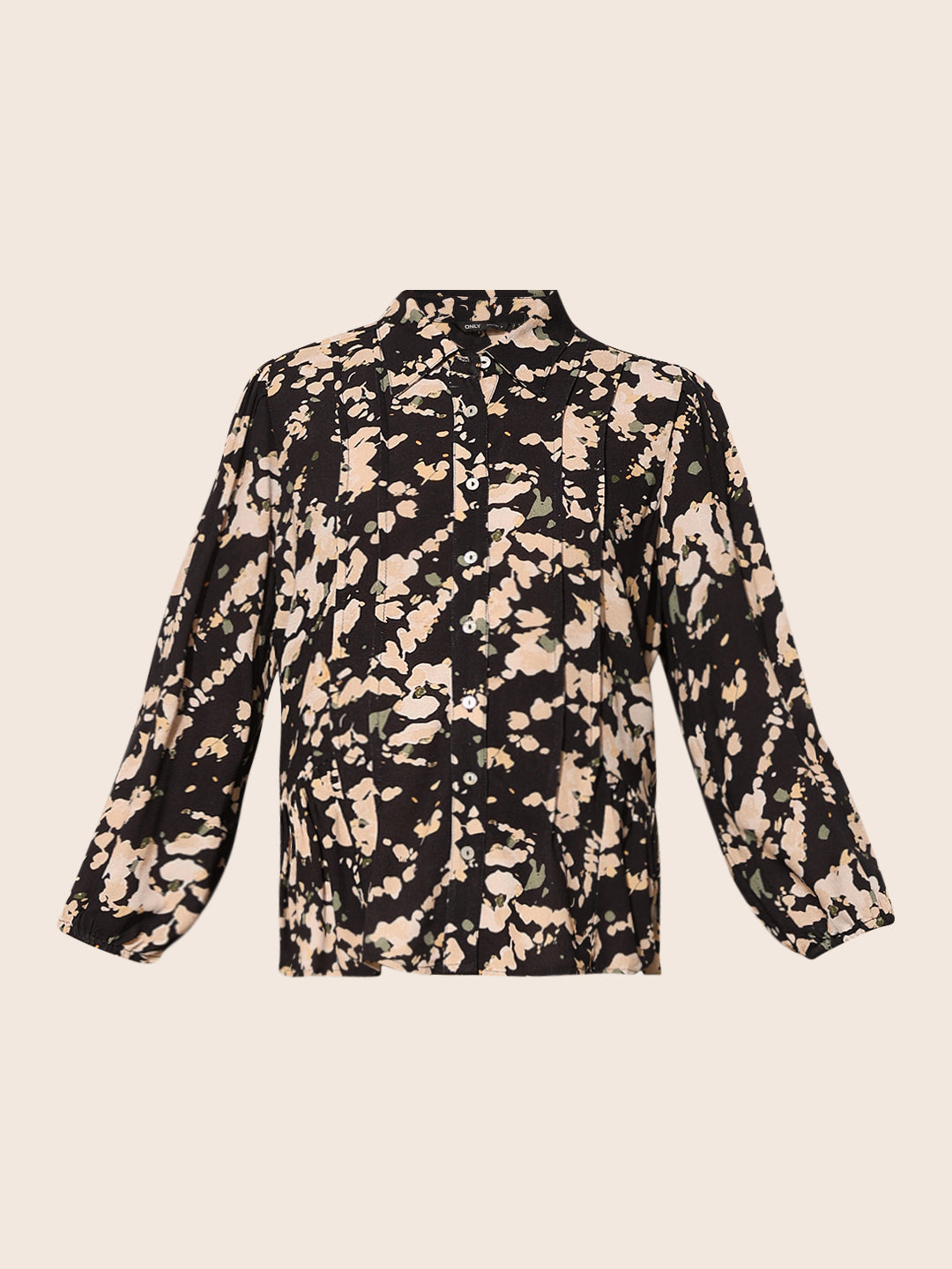 Black Floral Print Shirt