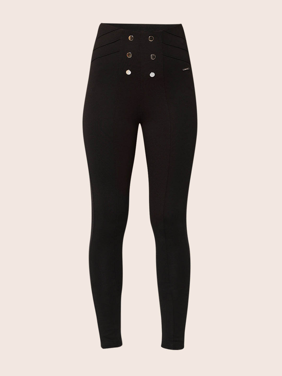 Black High Rise Skinny Leggings