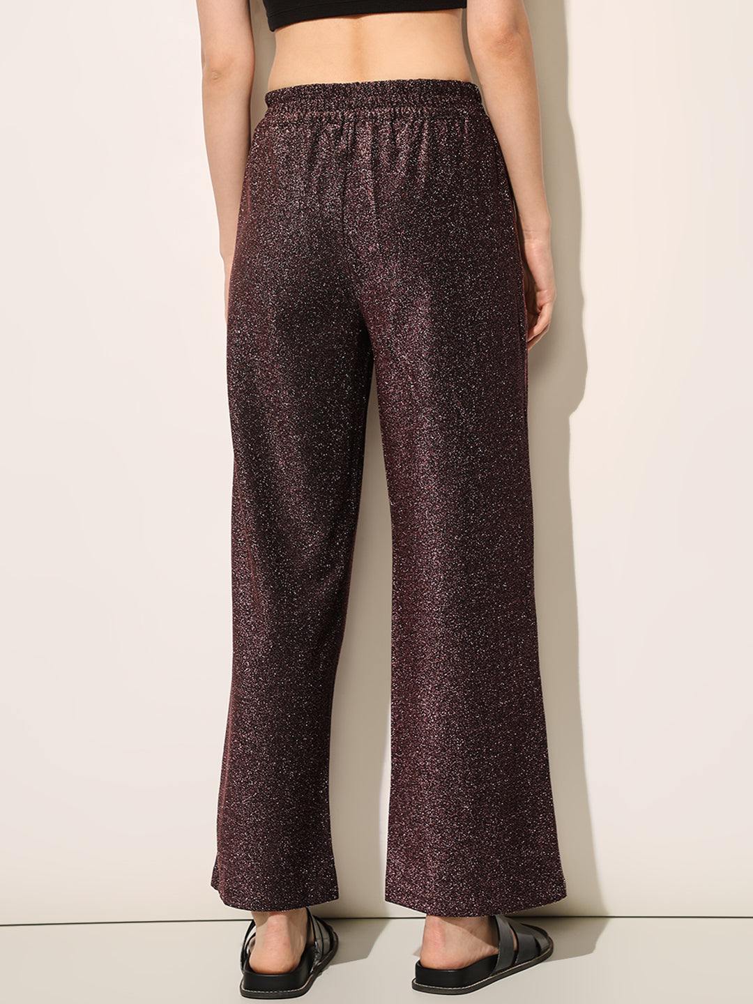 Maroon Shimmer Pants