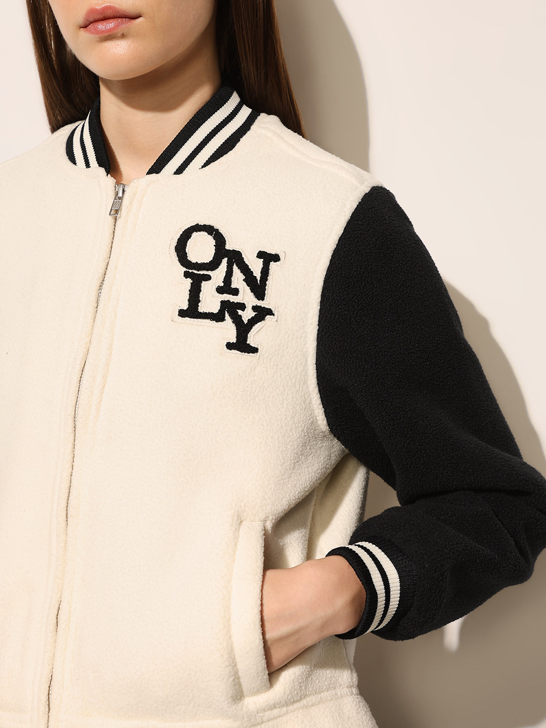 Black Varsity Bomber Jacket