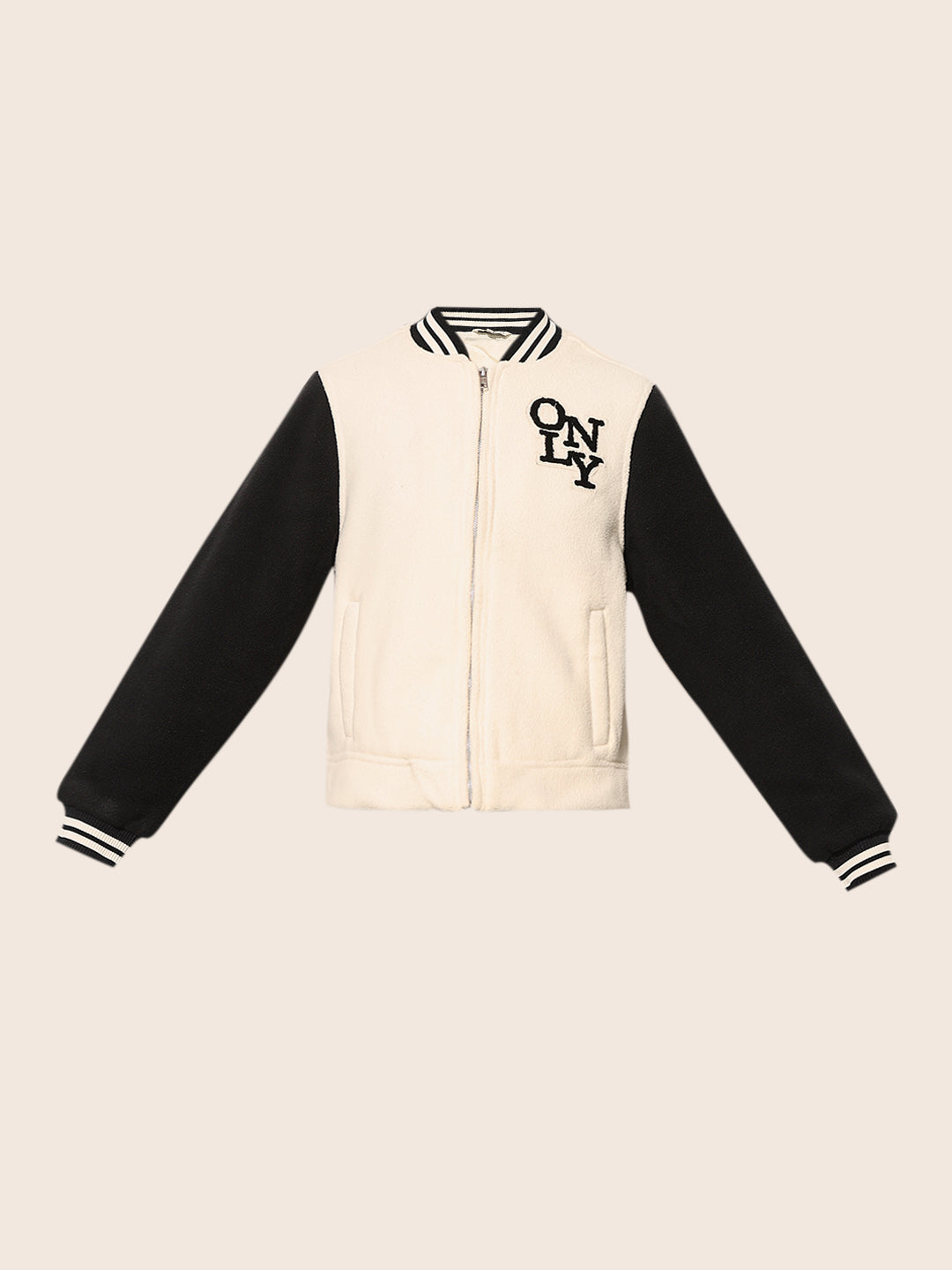 Black Varsity Bomber Jacket