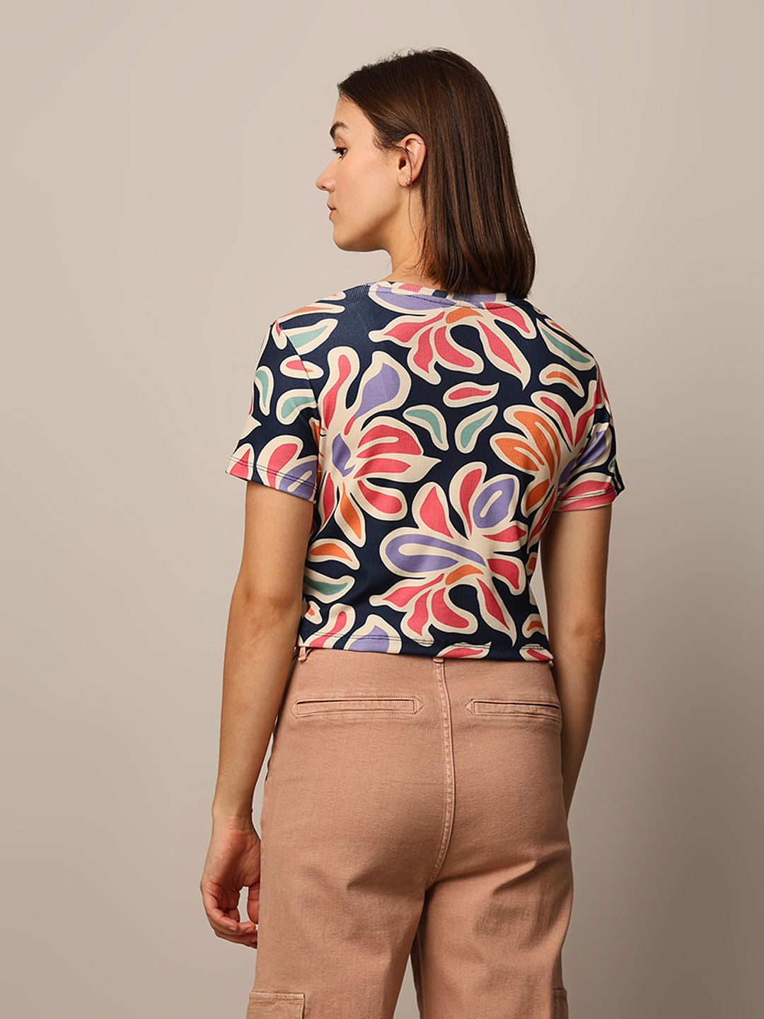 Multi-Colour Ribbed T-Shirt