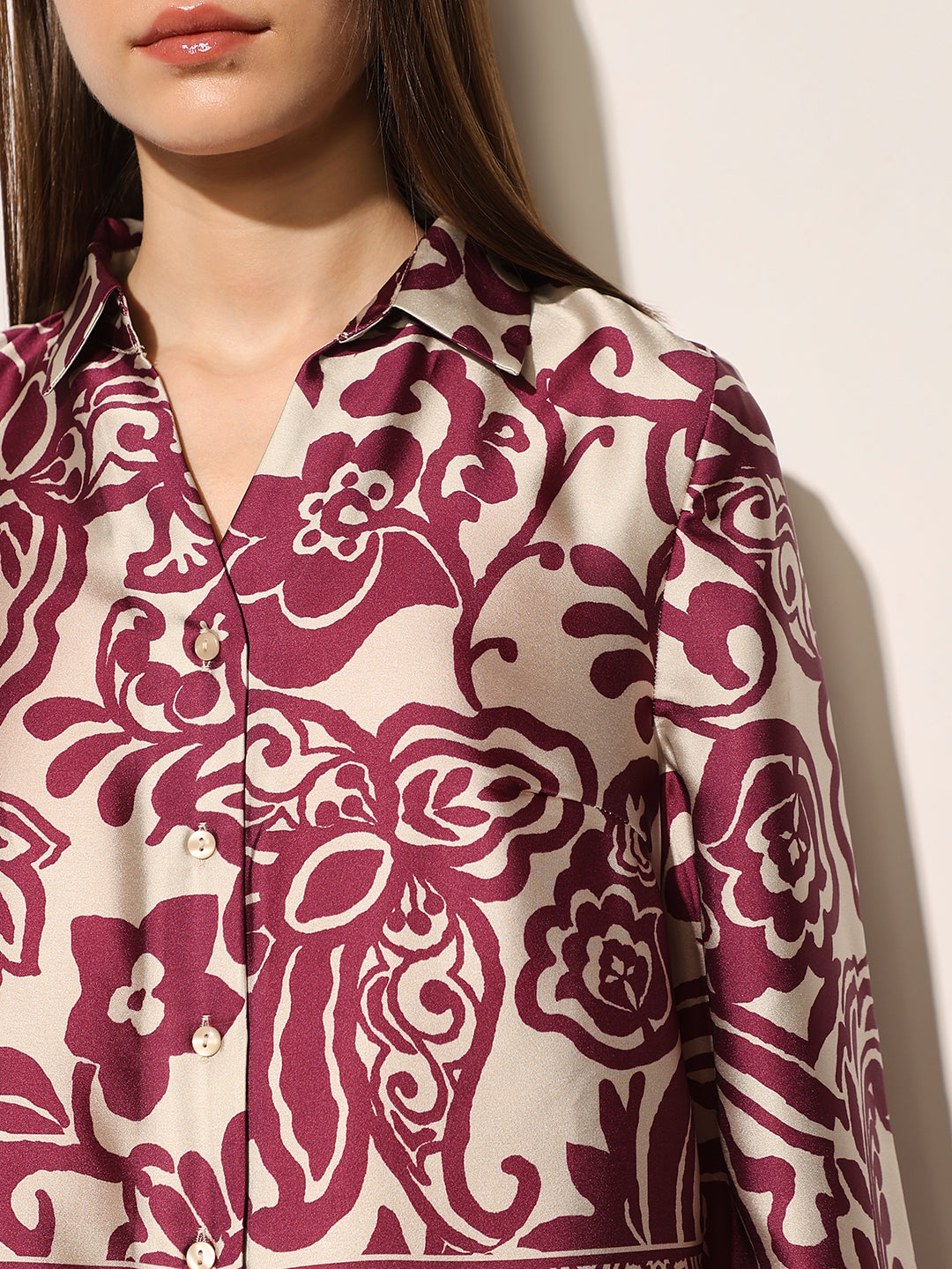 Printed Satin Co-ord Set