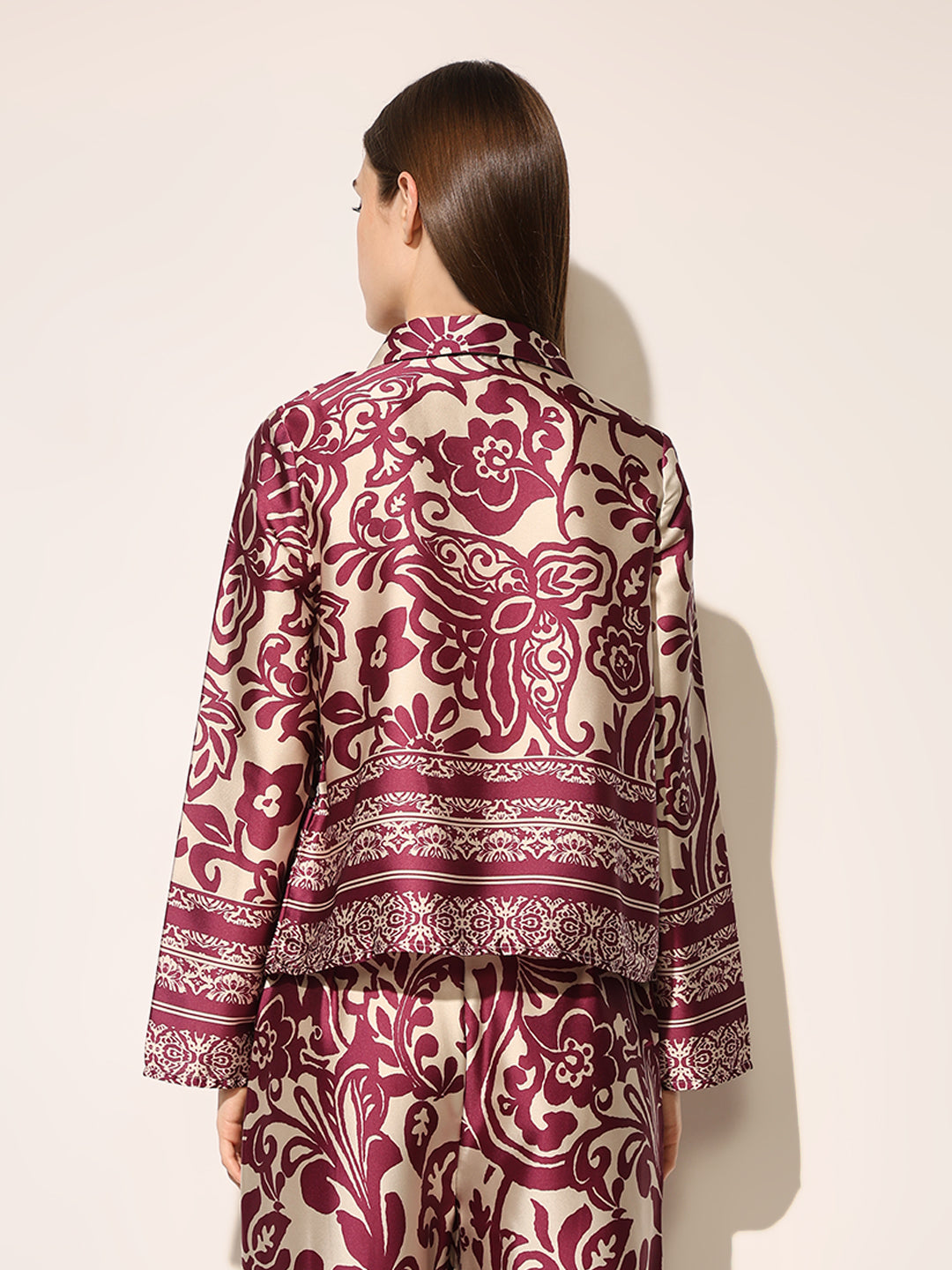 Printed Satin Co-ord Set