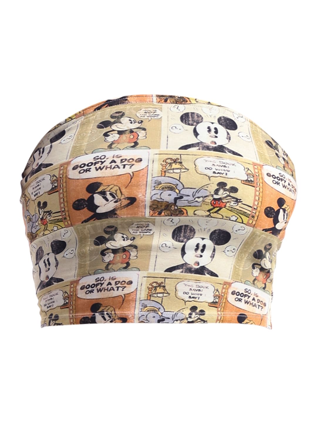 X Mickey Printed Tube Top