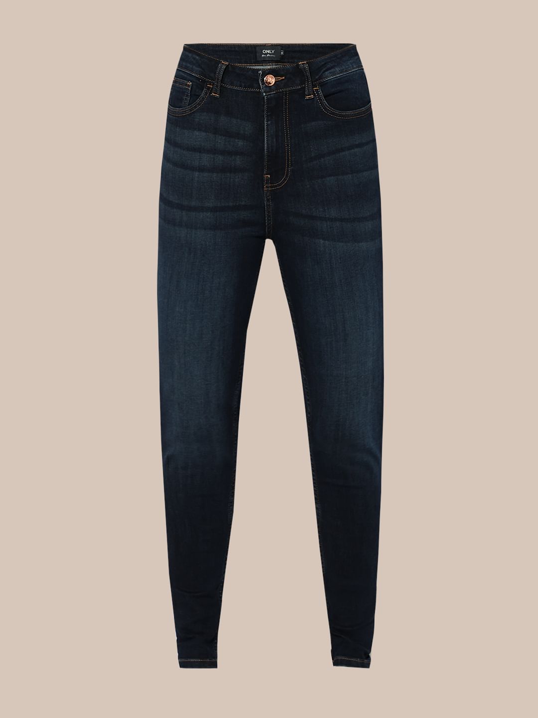Dark Blue High Rise Piper Skinny Jeans