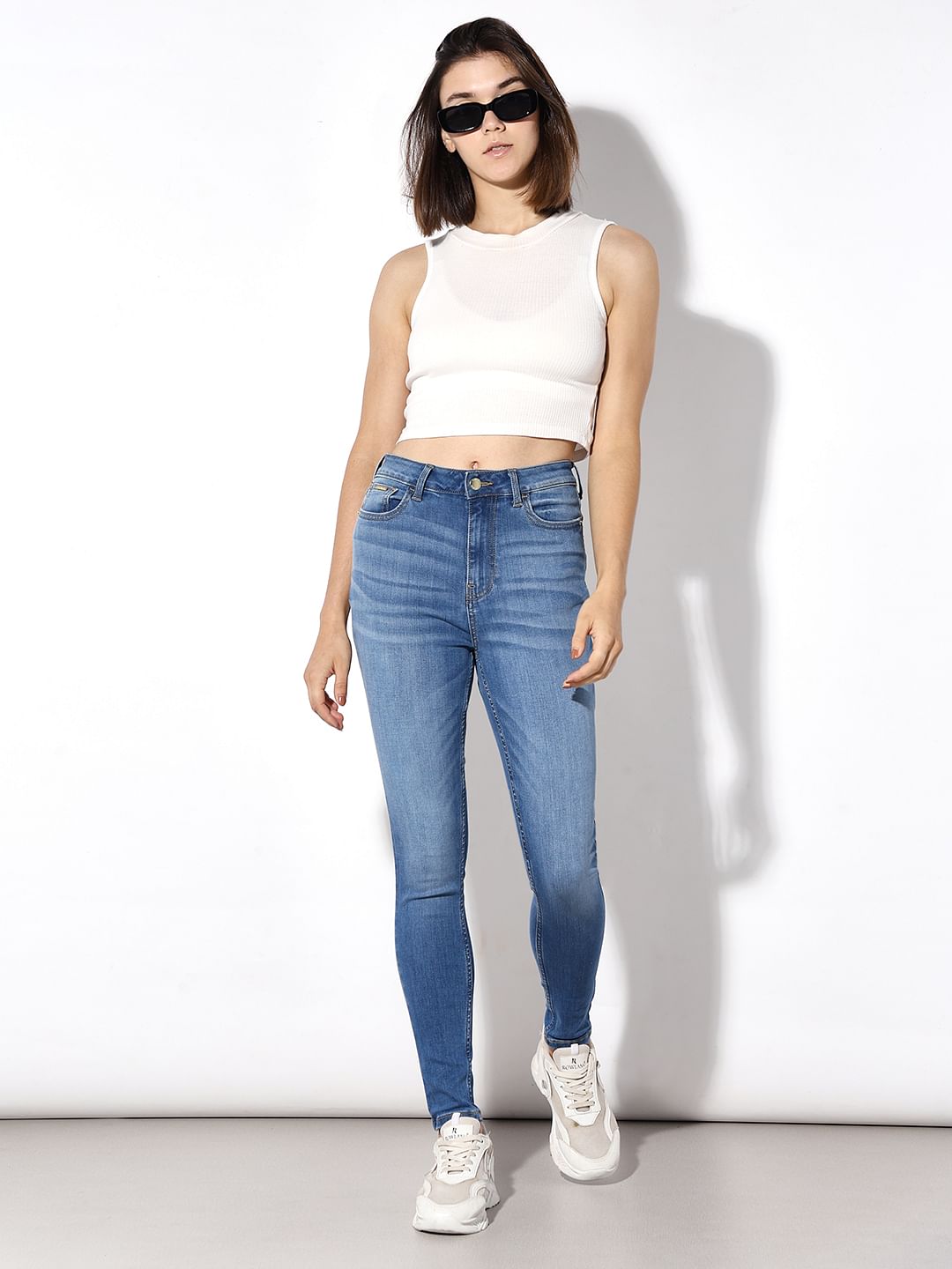 Light Blue High Rise Skinny Jeans