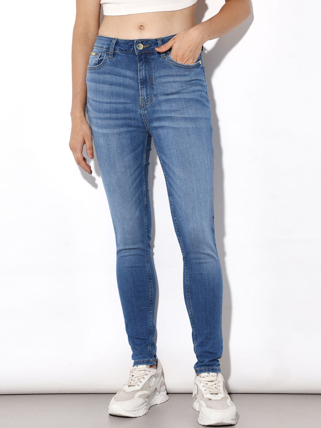 Light Blue High Rise Skinny Jeans