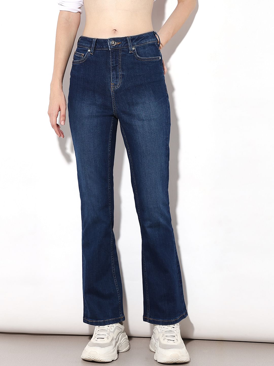 Blue High Rise Paola Flared Jeans