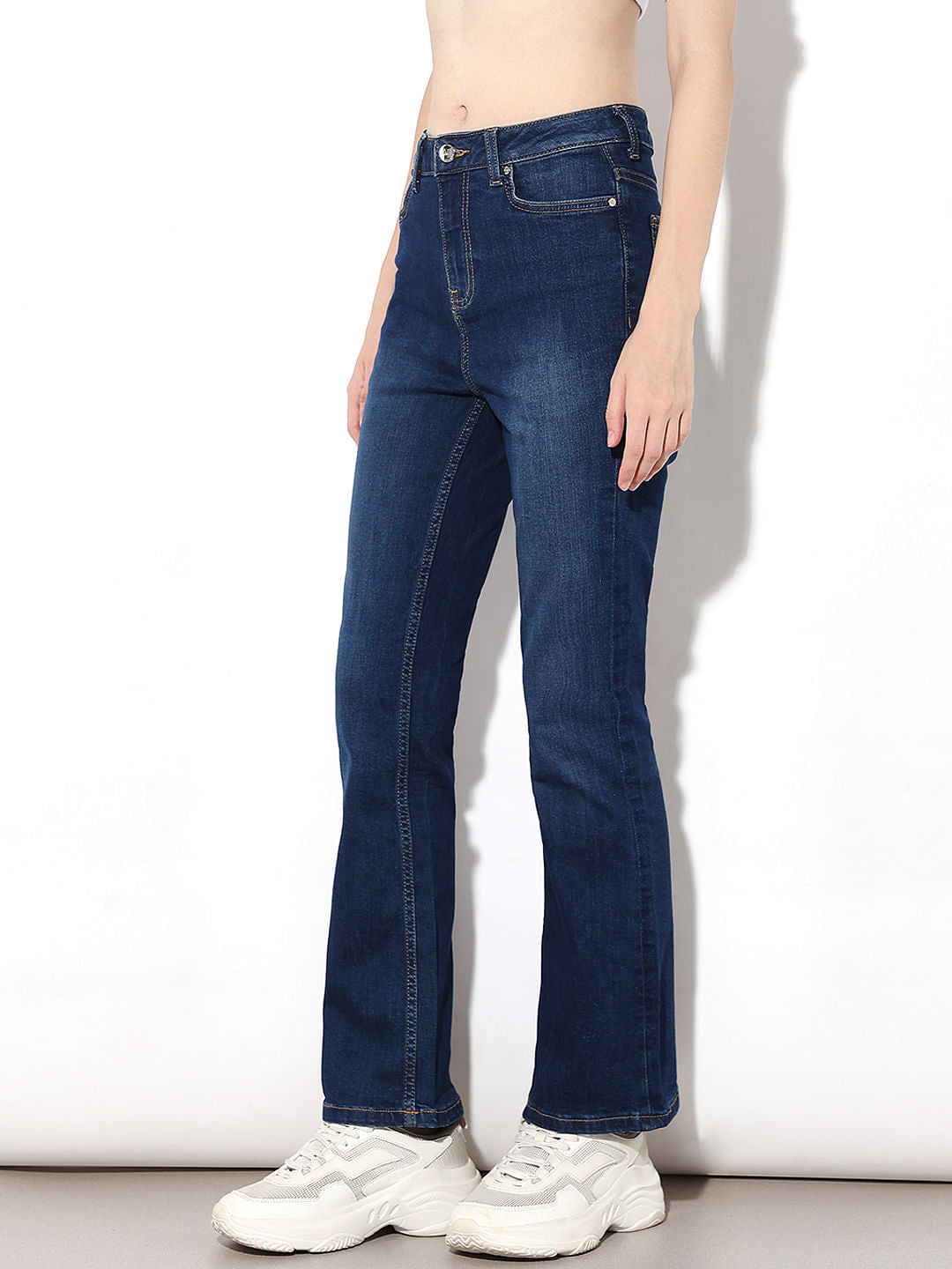 Blue High Rise Paola Flared Jeans