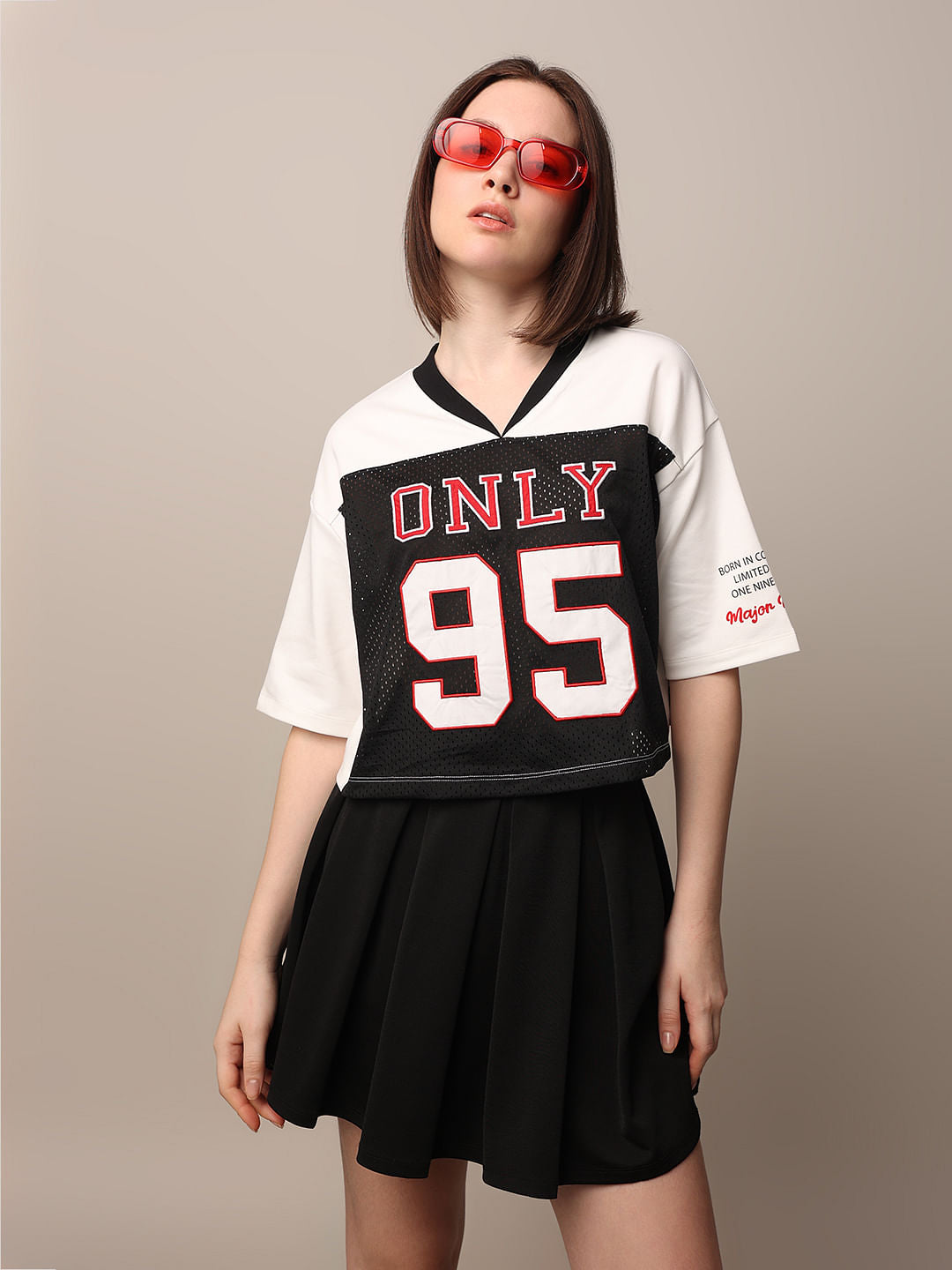 White Varsity Boxy Fit T-Shirt