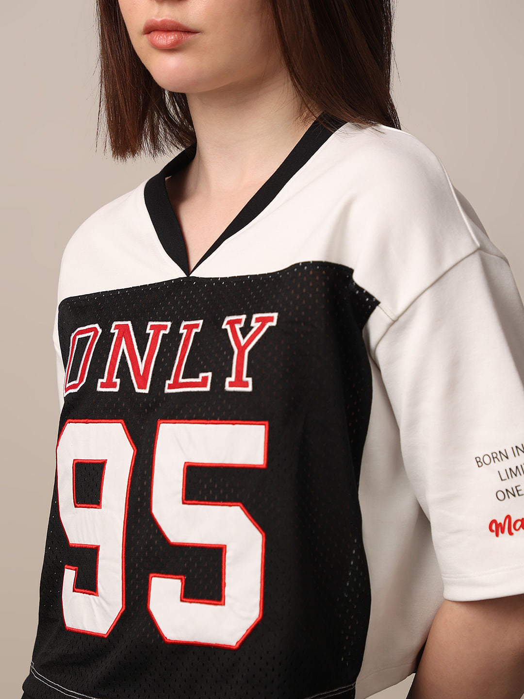 White Varsity Boxy Fit T-Shirt