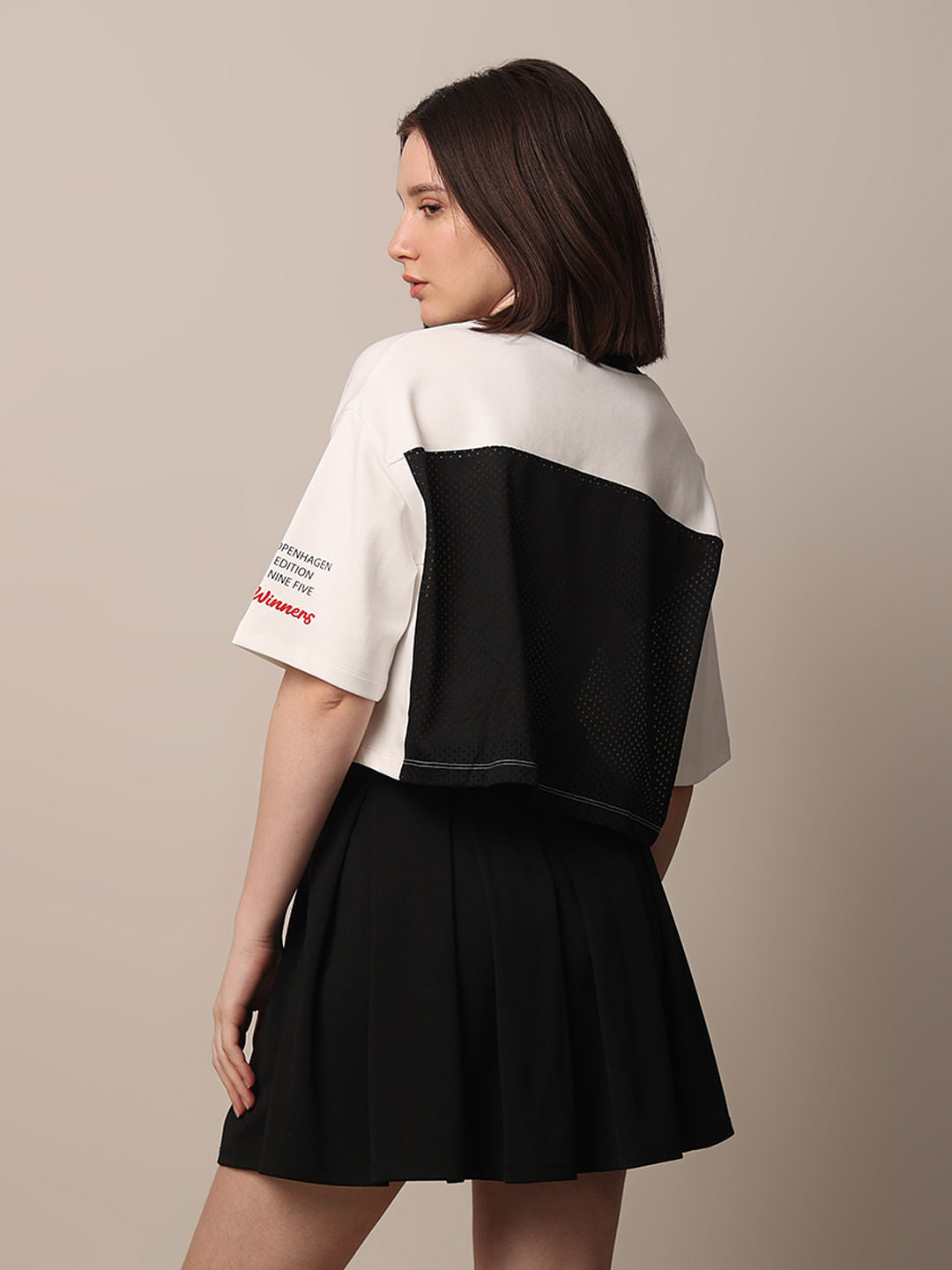 White Varsity Boxy Fit T-Shirt