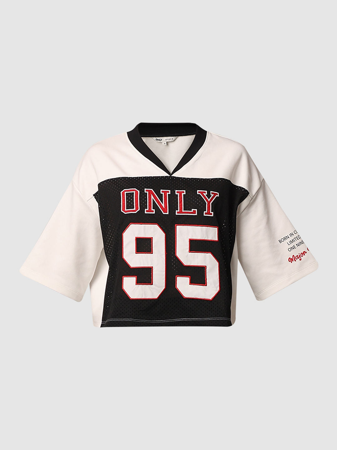 White Varsity Boxy Fit T-Shirt